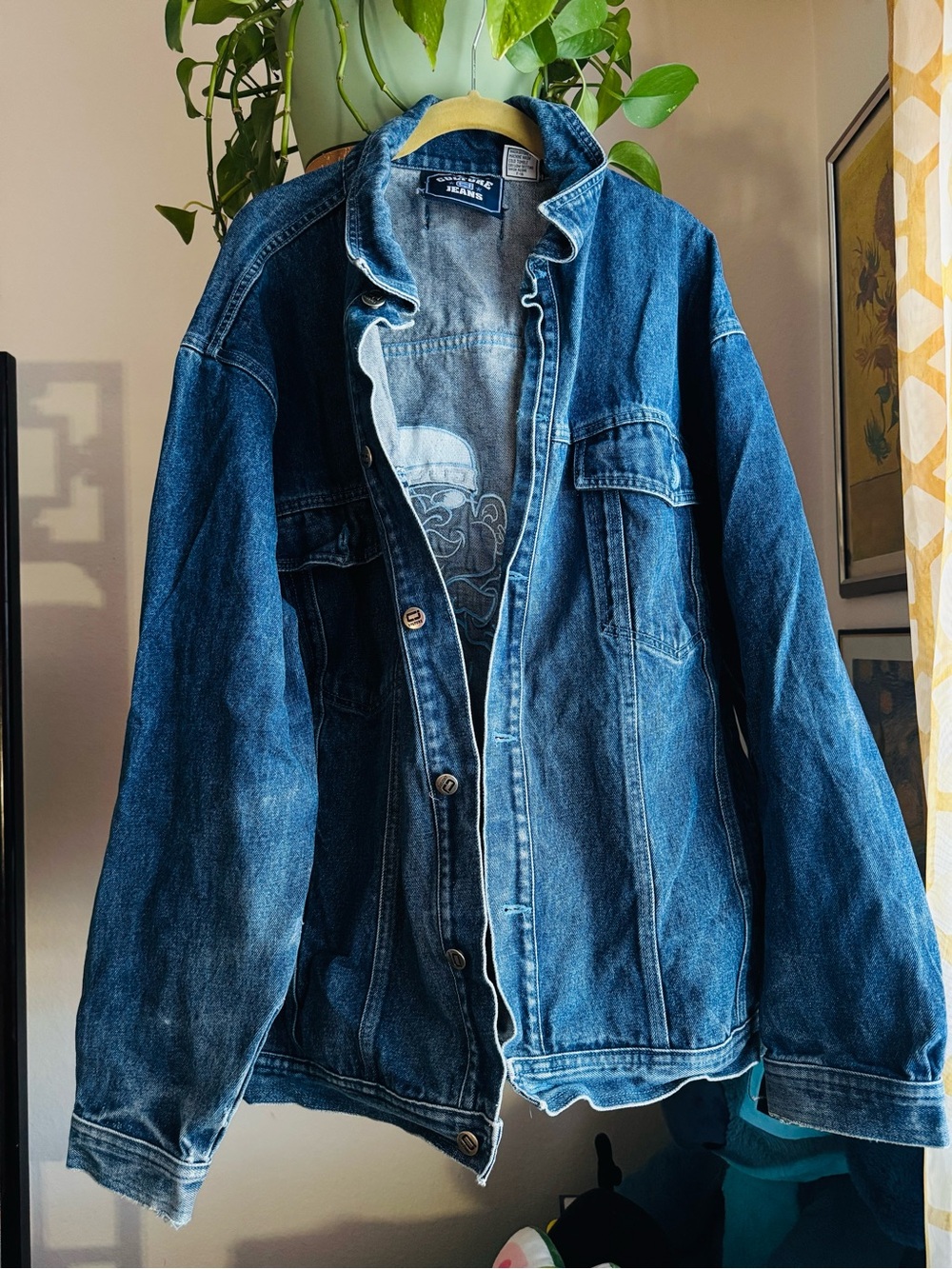 Vintage y2k 90s Culture Jeans men’s oversized denim jacket